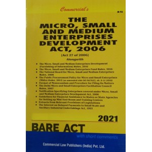 Commercial Law Publisher's The Micro, Small & Medium Enterprises Development Act, 2006 Bare Act 2021 [MSMED]
